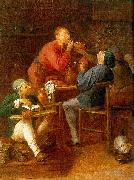 Adriaen Brouwer The Smokers or The Peasants of Moerdijk oil painting on canvas